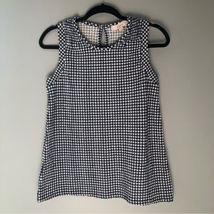 NWT LOFT Sleeveless Gingham Tank Top